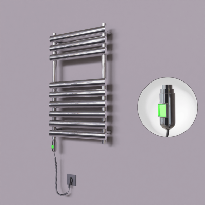 Radiva - Volga Dekoratif Elektrikli Havlupan 500x800 Krom (On/Off Düğmeli) 200W (1)