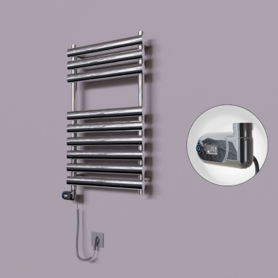 Radiva - Volga Dekoratif Elektrikli Havlupan 500x800 Krom (Thesis Termostat) 200W (1)