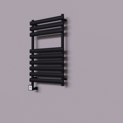 Radiva - Volga Dekoratif Elektrikli Havlupan 500x800 Siyah (KTX3 Termostat) 300W (1)