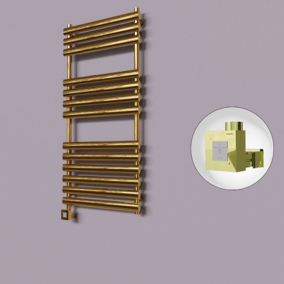 Radiva - Volga Dekoratif Elektrikli Havlupan 600x1200 Altın (KTX1 Termostat) 300W (1)