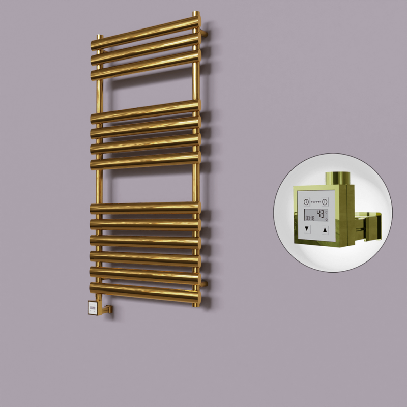 Volga Dekoratif Elektrikli Havlupan 600x1200 Altın (KTX3 Termostat) 300W - 1VOL06001200K2PE7030