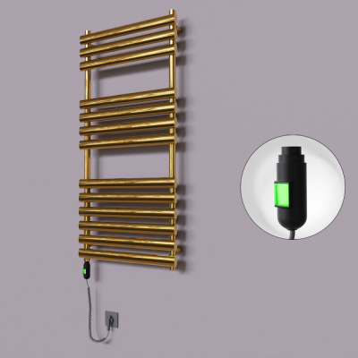Radiva - Volga Dekoratif Elektrikli Havlupan 600x1200 Altın (On/Off Düğmeli) 300W (1)