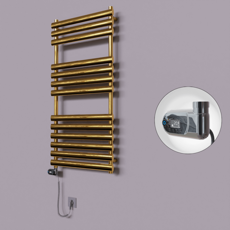 Volga Dekoratif Elektrikli Havlupan 600x1200 Altın (Thesis Termostat) 300W - 1VOL06001200K2PE2030