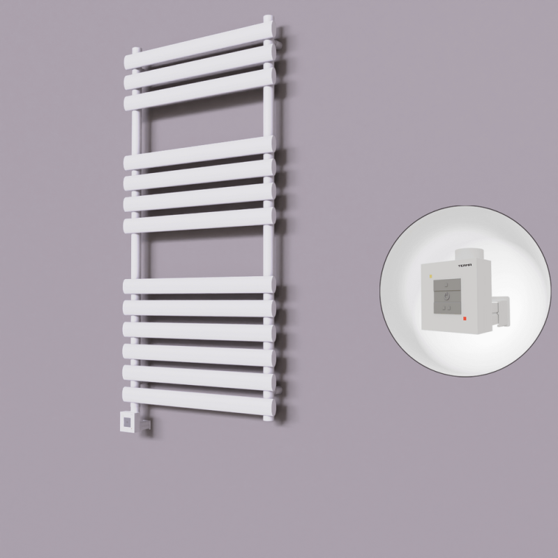 Volga Dekoratif Elektrikli Havlupan 600x1200 Beyaz (KTX1 Termostat) 600W - 1VOL06001200B1TEB060