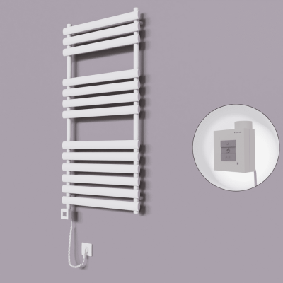 Radiva - Volga Dekoratif Elektrikli Havlupan 600x1200 Beyaz (KTX1 Termostat) 600W Spiral Kablolu (1)