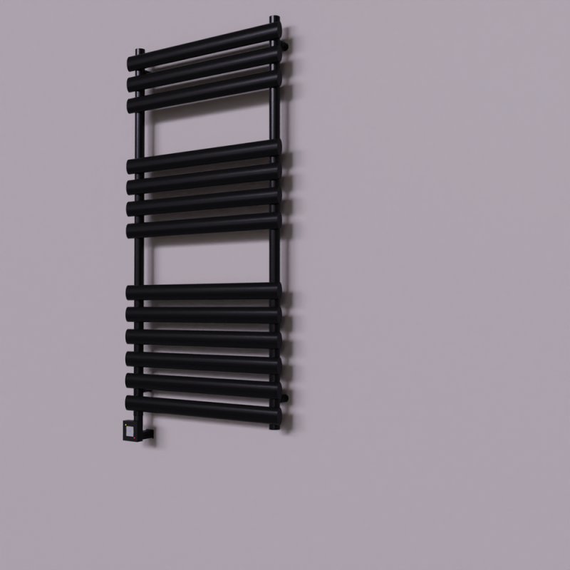 Volga Dekoratif Elektrikli Havlupan 600x1200 Siyah (KTX1 Termostat) 600W - 1VOL06001200B3TEB060