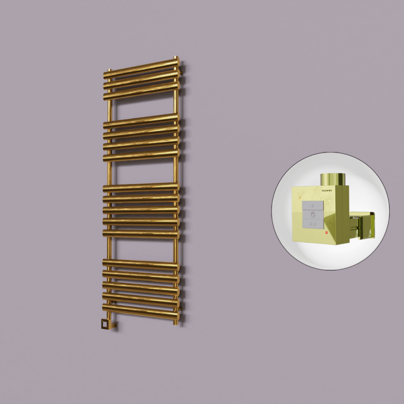 Volga Dekoratif Elektrikli Havlupan 600x1600 Altın (KTX1 Termostat) 600W - 1VOL06001600K2PEB060