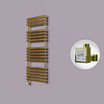 Radiva - Volga Dekoratif Elektrikli Havlupan 600x1600 Altın (KTX3 Termostat) 600W (1)
