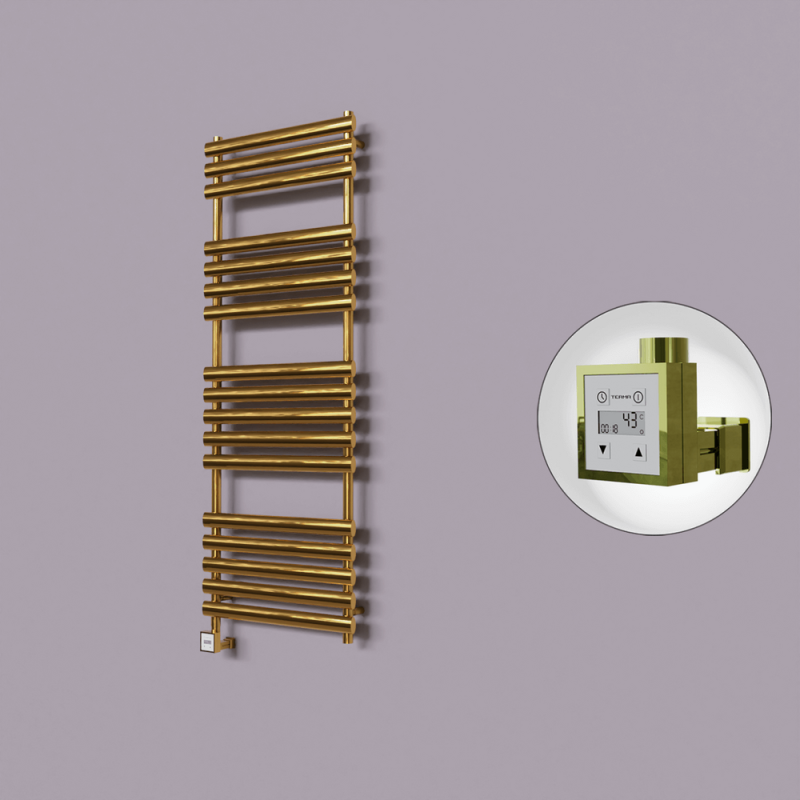 Volga Dekoratif Elektrikli Havlupan 600x1600 Altın (KTX3 Termostat) 600W - 1VOL06001600K2PE7060