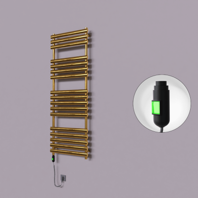 Radiva - Volga Dekoratif Elektrikli Havlupan 600x1600 Altın (On/Off Düğmeli) 600W