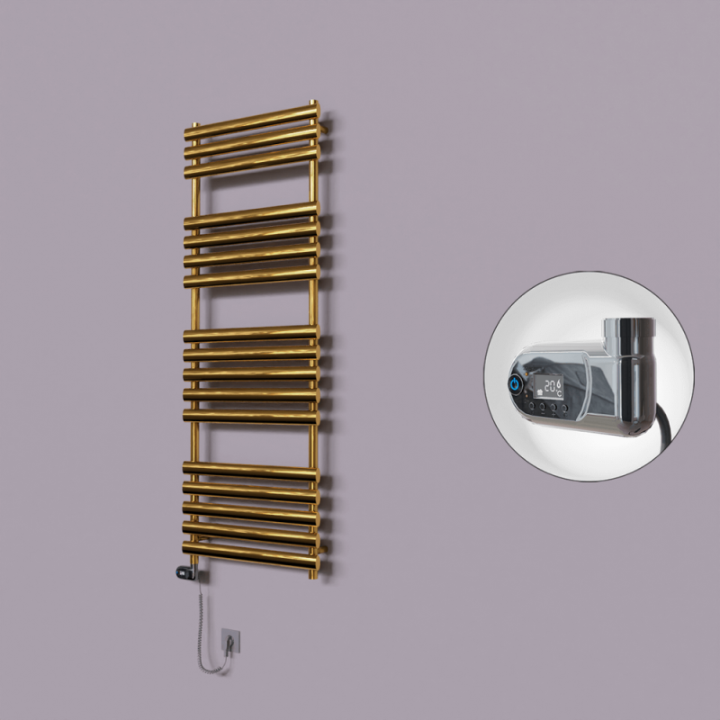 Volga Dekoratif Elektrikli Havlupan 600x1600 Altın (Thesis Termostat) 600W - 1VOL06001600K2PE2060