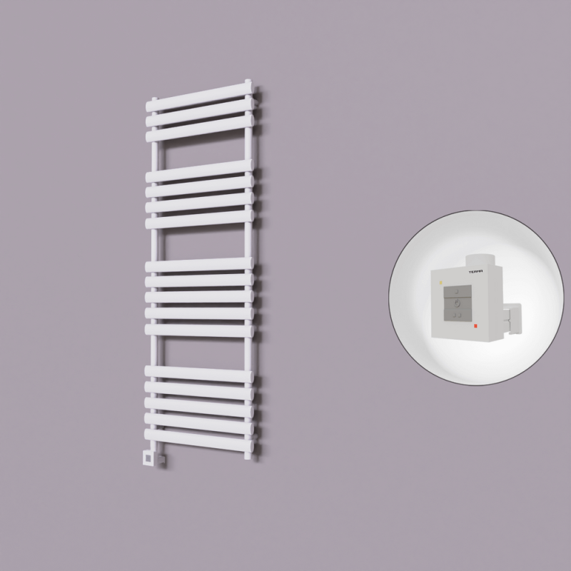 Volga Dekoratif Elektrikli Havlupan 600x1600 Beyaz (KTX1 Termostat) 1000W - 1VOL06001600B1TEB100