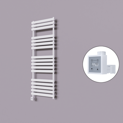 Radiva - Volga Dekoratif Elektrikli Havlupan 600x1600 Beyaz (KTX3 Termostat) 1000W (1)