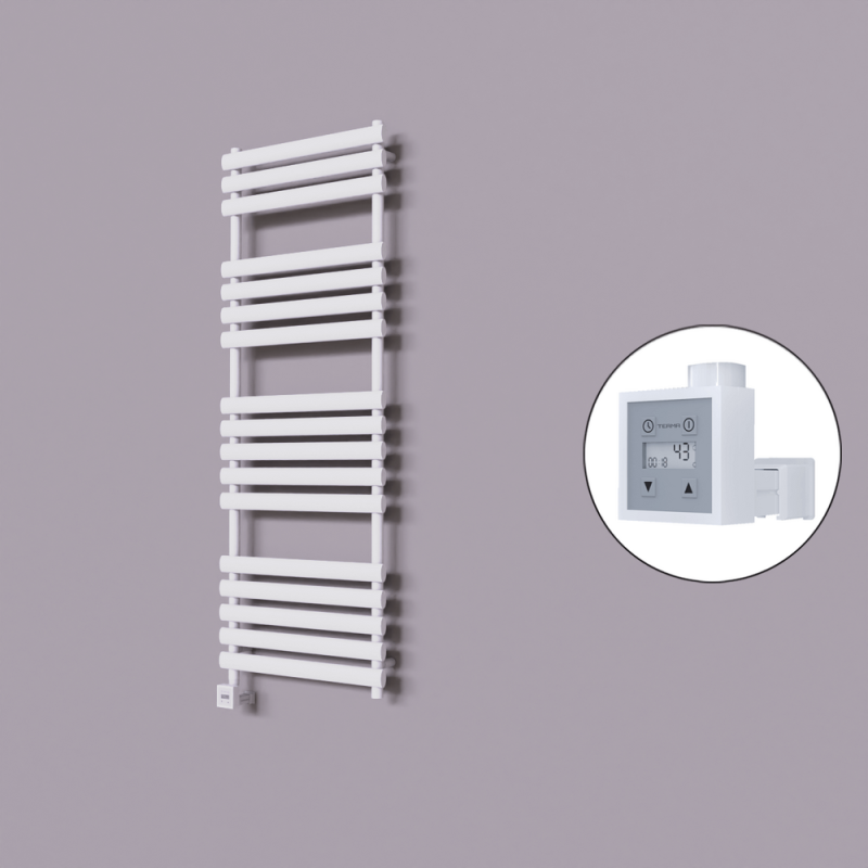 Volga Dekoratif Elektrikli Havlupan 600x1600 Beyaz (KTX3 Termostat) 1000W - 1VOL06001600B1TE7100