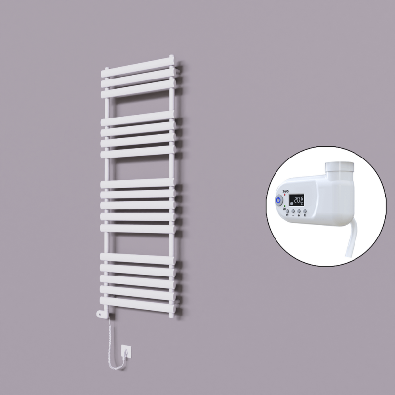 Volga Dekoratif Elektrikli Havlupan 600x1600 Beyaz (Thesis Termostat) 900W - 1VOL06001600B1TE2090