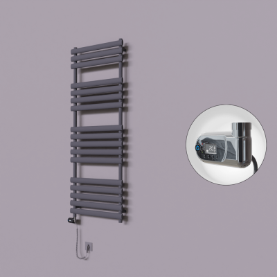 Radiva - Volga Dekoratif Elektrikli Havlupan 600x1600 Koyu Antrasit (Thesis Termostat) 900W