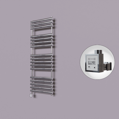 Radiva - Volga Dekoratif Elektrikli Havlupan 600x1600 Krom (KTX3 Termostat) 600W (1)