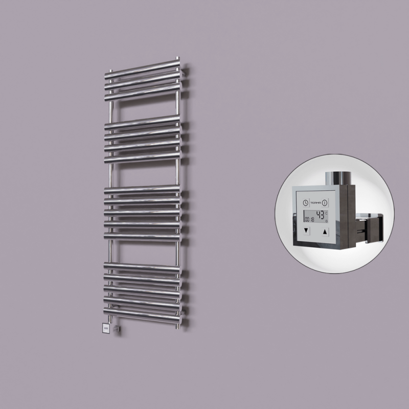 Volga Dekoratif Elektrikli Havlupan 600x1600 Krom (KTX3 Termostat) 600W - 1VOL06001600K1PE7060