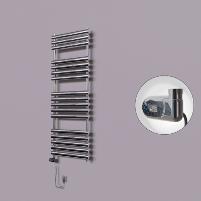 Radiva - Volga Dekoratif Elektrikli Havlupan 600x1600 Krom (Thesis Termostat) 600W (1)