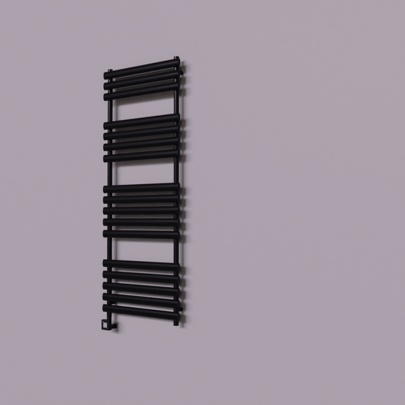 Volga Dekoratif Elektrikli Havlupan 600x1600 Siyah (KTX1 Termostat) 1000W - 1VOL06001600B3TEB100