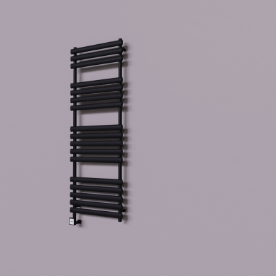 Radiva - Volga Dekoratif Elektrikli Havlupan 600x1600 Siyah (KTX3 Termostat) 1000W (1)