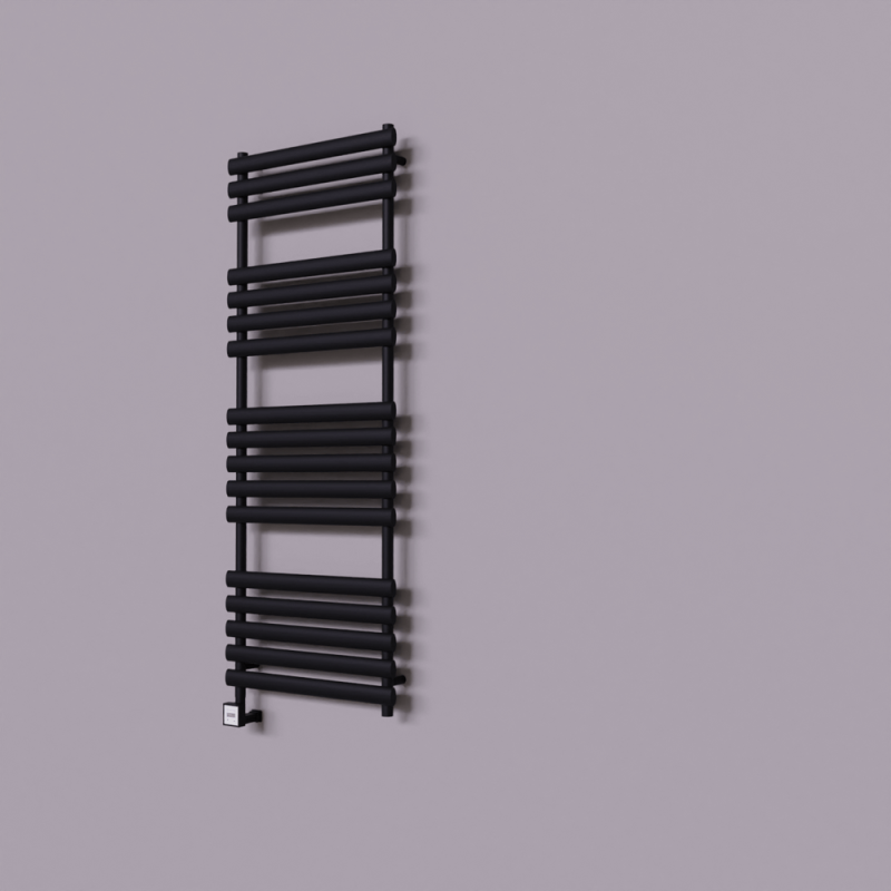 Volga Dekoratif Elektrikli Havlupan 600x1600 Siyah (KTX3 Termostat) 1000W - 1VOL06001600B3TE7100