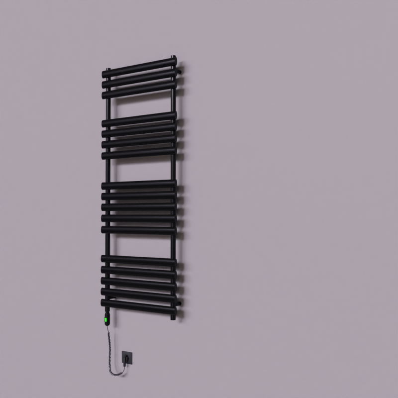 Volga Dekoratif Elektrikli Havlupan 600x1600 Siyah (On/Off Düğmeli) 900W - 1VOL06001600B3TE1090