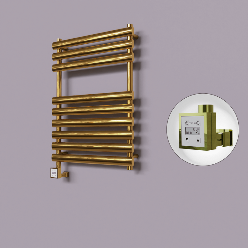 Volga Dekoratif Elektrikli Havlupan 600x800 Altın (KTX3 Termostat) 300W - 1VOL06000800K2PE7030