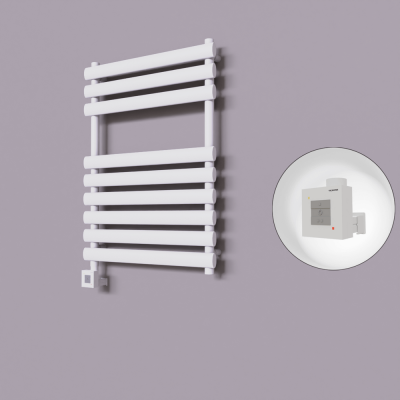 Radiva - Volga Dekoratif Elektrikli Havlupan 600x800 Beyaz (KTX1 Termostat) 600W (1)