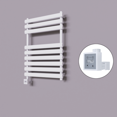 Radiva - Volga Dekoratif Elektrikli Havlupan 600x800 Beyaz (KTX3 Termostat) 600W (1)