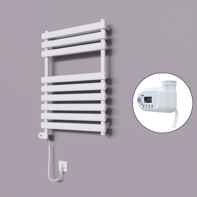 Radiva - Volga Dekoratif Elektrikli Havlupan 600x800 Beyaz (Thesis Termostat) 600W