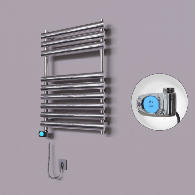 Radiva - Volga Dekoratif Elektrikli Havlupan 600x800 Krom (Musa Termostat) 300W (1)