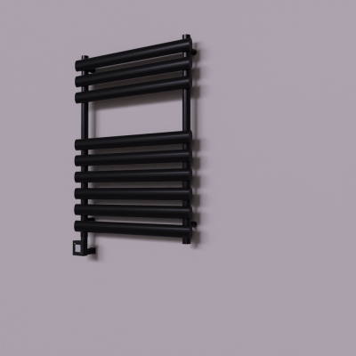 Radiva - Volga Dekoratif Elektrikli Havlupan 600x800 Siyah (KTX1 Termostat) 600W (1)