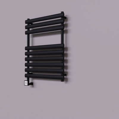 Radiva - Volga Dekoratif Elektrikli Havlupan 600x800 Siyah (KTX3 Termostat) 600W (1)