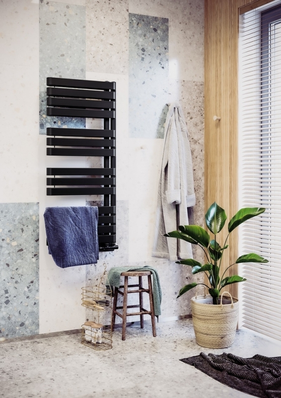 WARP S Tasarım Havlupan 500x1110 Siyah - 1WAS05001110B3MS