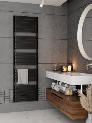 Radiva - WARP T Tasarım Havlupan 500x1695 Siyah (1)