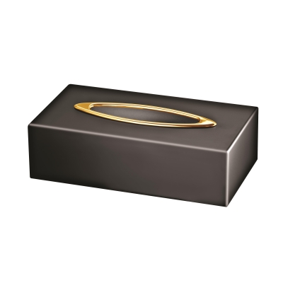 WINDISCH - Windisch Kleenex Kutusu Black Siyah / Altın 87702NO - 1 WINDISCH - Windisch Kleenex Kutusu Black Siyah / Altın 87702NO - 1