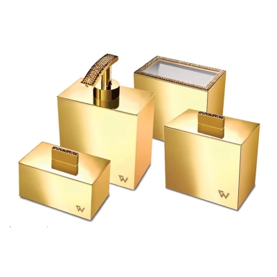 WINDISCH - Windisch Diş Fırçalık Starlight Square Swarovski Kristal / Altın 91518-O (1)