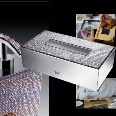 WINDISCH - Windisch Kleenex Kutusu Swarovski Kristal / Krom 87539CR (1)