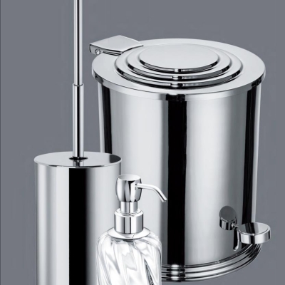 WINDISCH - Windisch Çöp Kutusu Pedallı Parlak Krom 89100CR (1)