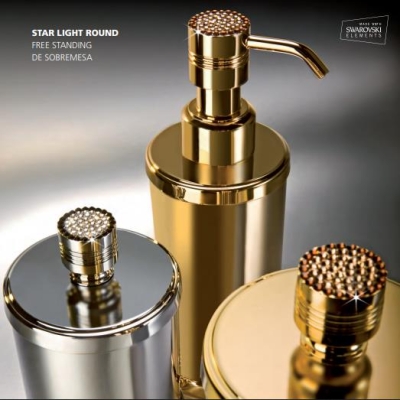 WINDISCH - Windisch Sıvı Sabunluk Star Light Swarovski Kristal / Krom 90505CR (1)