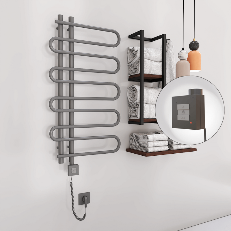 ZANTE Elektrikli Havlupan 500x1000 Antrasit (KTX1 Termostat) 300W Spiral Kablolu - 1ZTE05001000B2TEB030-K