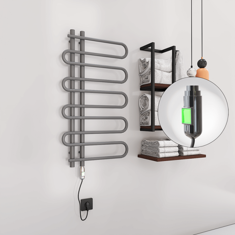 ZANTE Elektrikli Havlupan 500x1000 Antrasit (On/Off Düğmeli) 300W - 1ZTE05001000B2TE1030