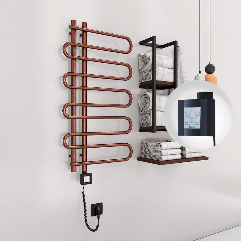 ZANTE Elektrikli Havlupan 500x1000 Bakır Eskitme (KTX4 Termostat) 200W Spiral Kablolu - 1ZTE05001000K3PEC020-K