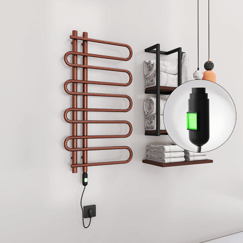 ZANTE Elektrikli Havlupan 500x1000 Bakır Eskitme (On/Off Düğmeli) 200W - 1ZTE05001000K3PE1020