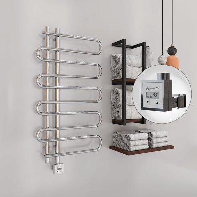 Radiva - ZANTE Elektrikli Havlupan 500x1000 Krom (KTX3 Termostat) 200W (1)