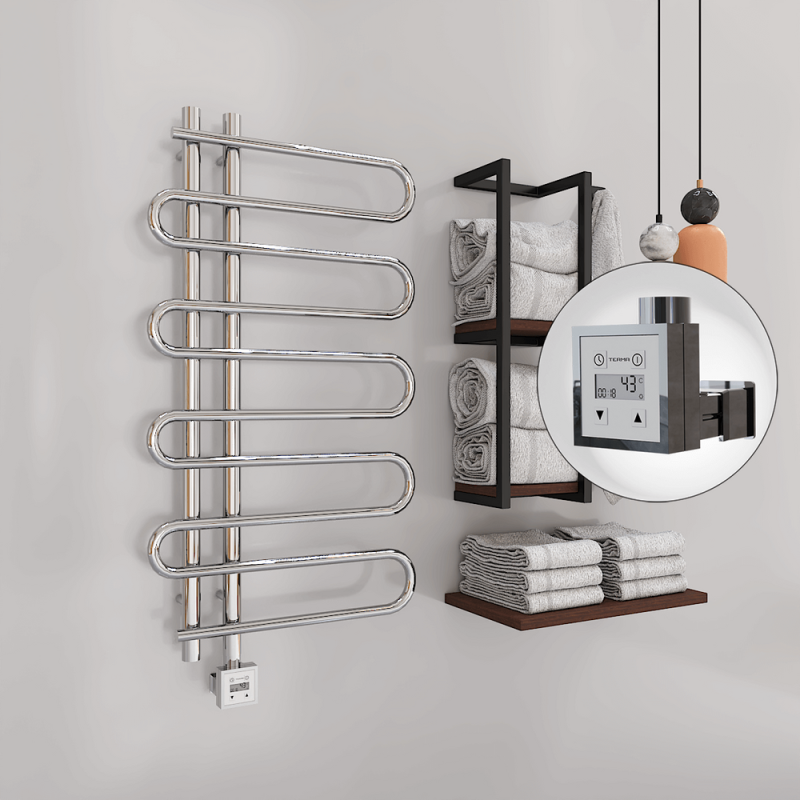 ZANTE Elektrikli Havlupan 500x1000 Krom (KTX3 Termostat) 200W - 1ZTE05001000K1PE7020