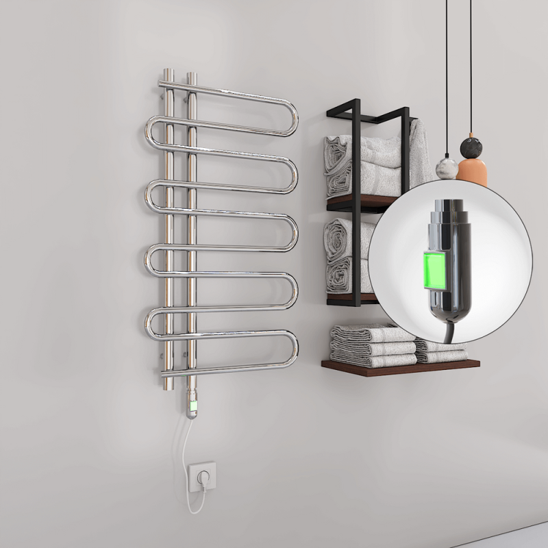 ZANTE Elektrikli Havlupan 500x1000 Krom (On/Off Düğmeli) 200W - 1ZTE05001000K1PE1020