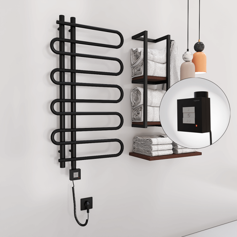 ZANTE Elektrikli Havlupan 500x1000 Siyah (KTX1 Termostat) 300W Spiral Kablolu - 1ZTE05001000B3MEB030-K