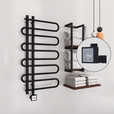 Radiva - ZANTE Elektrikli Havlupan 500x1000 Siyah (KTX3 Termostat) 300W - 498